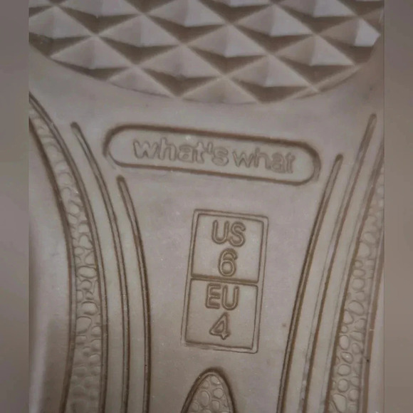 What's What by Aerosoles metallic Beige Sheen Leather Pump Comfort Flats Sz 6 US - Picture 10 of 10